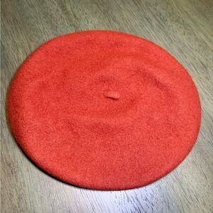 100% Wool French Orange Beret